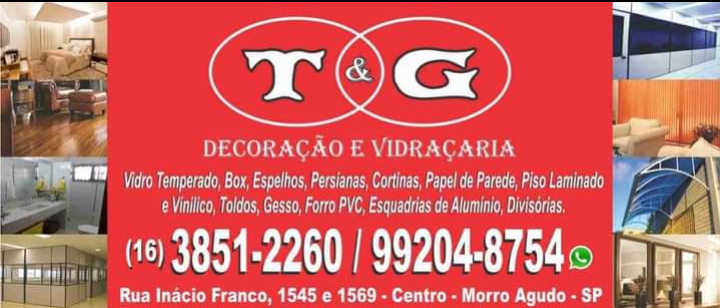 T&G DECORAÇÃO E VIDRAÇARIA Morro Agudo SP