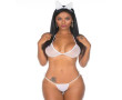 Fantasia Mini Coelha Pimenta Sexy<br />
<br />
Para voc? viver uma noite cheia de?sedu??o e sensualidade. Sua calcinha fio dental e seu suti? s? cobrem o essensial para deixar qualquer um louco de tes?o e curiosidade para ver o que vem por baixo. Sua orelhinha